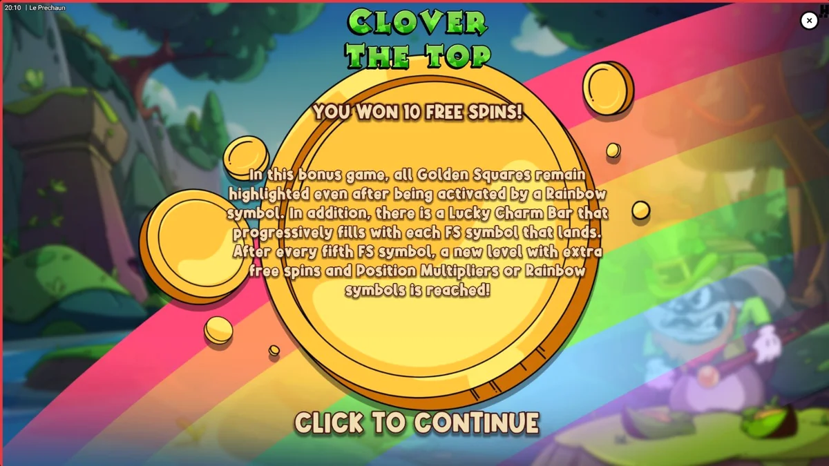 Guaxinim rabugento em um cenário irlandês de slot
