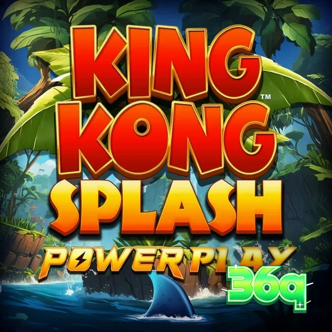 Interface do jogo King Kong Splash: Power Play com elementos tropicais